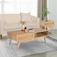 Load image into Gallery viewer, Manly  Bedside Table 1 Drawer Storage Cabinet Solid Mango Wood Rattan
