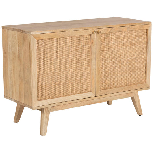 Manly  Buffet Table 100cm 2 Door Solid Mango Wood Storage Cabinet