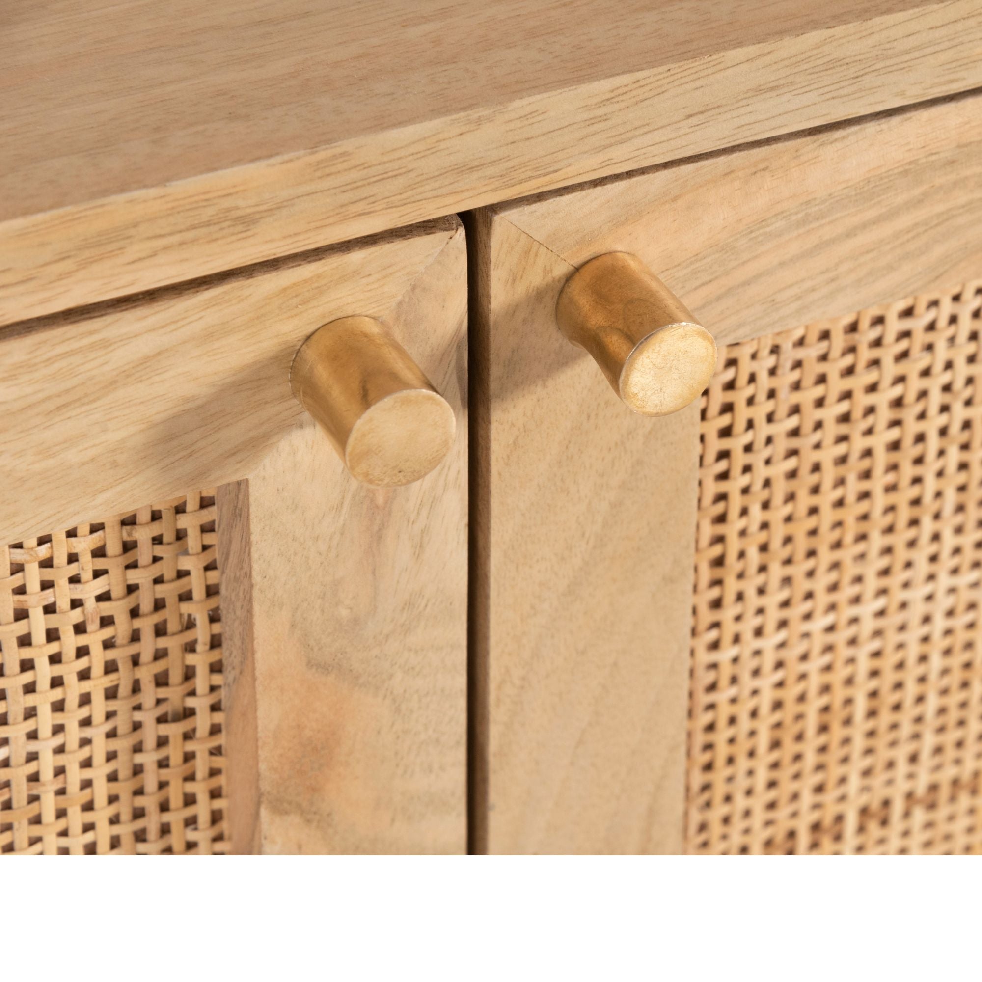 Manly  Buffet Table 100cm 2 Door Solid Mango Wood Storage Cabinet