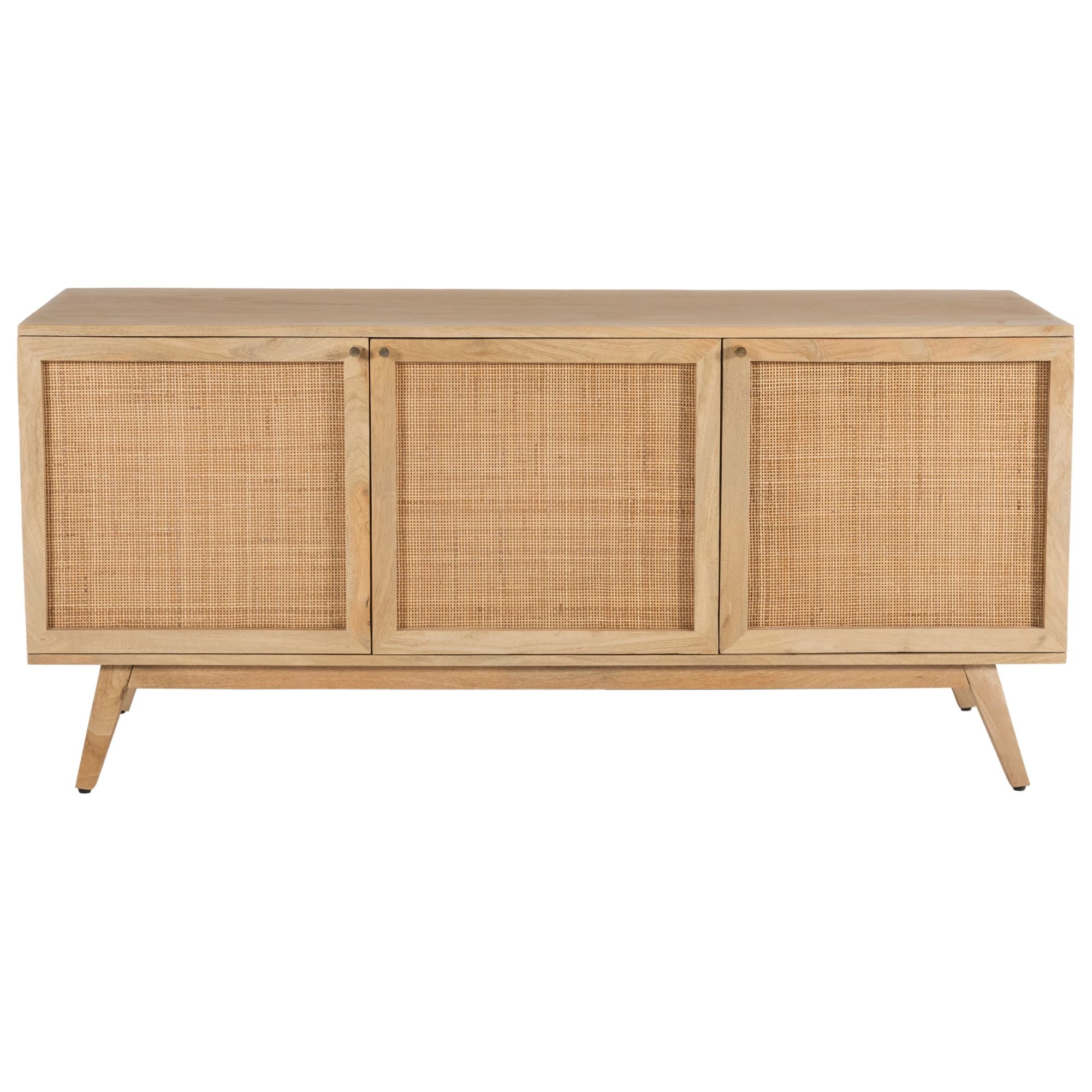 Manly  Buffet Table 150cm 3 Door Solid Mango Wood Storage Cabinet