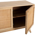 Load image into Gallery viewer, Manly  Buffet Table 150cm 3 Door Solid Mango Wood Storage Cabinet
