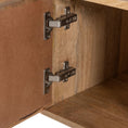 Load image into Gallery viewer, Olearia  ETU Entertainment TV Unit 117cm Solid Mango Wood Rattan 2 Door Natural
