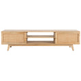 Load image into Gallery viewer, Manly  ETU Entertainment TV Unit 175cm Solid Mango Wood Rattan 2 Door
