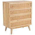 Load image into Gallery viewer, Manly  Storage Cabinet Buffet Chest of 4 Drawer Mango Wood Rattan
