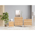 Load image into Gallery viewer, Olearia  Storage Cabinet Buffet Chest of 4 Drawer Mango Wood Rattan Natural
