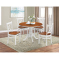 Load image into Gallery viewer, Nav Dining Chair Set of 2 Crossback Solid Rubber Wood Furniture - White Oak
