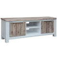 Load image into Gallery viewer, Plumeria ETU Entertainment TV Unit 176cm 2 Door Solid Acacia Timber -White Brush
