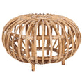 Load image into Gallery viewer, Porto 64cm Rattan Round Side Sofa End Table -
