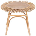 Load image into Gallery viewer, Holly 65cm Round Side Table Mango Wood Top Rattan Frame - Natural
