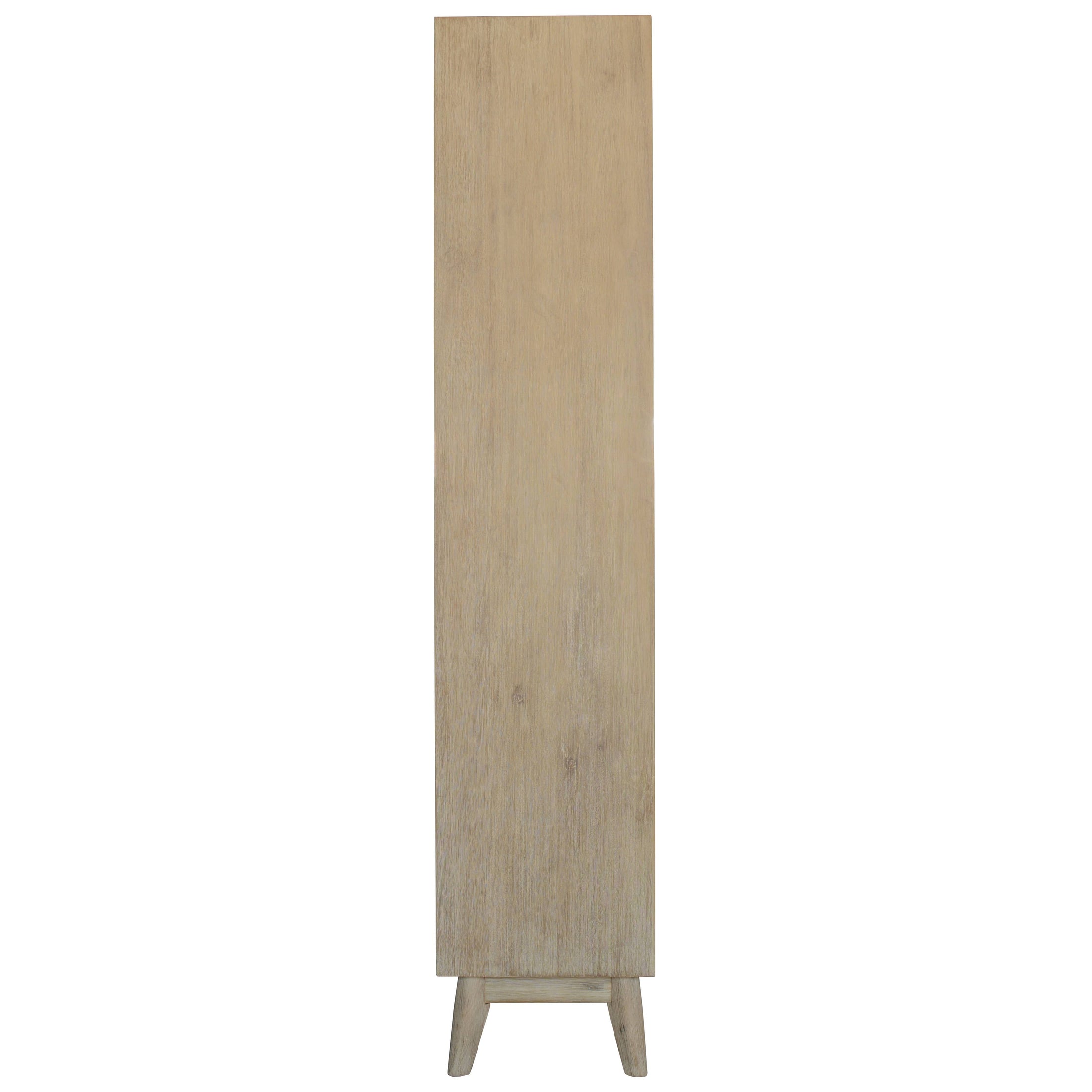 Lola Bookshelf Bookcase 4 Tier Drawers Solid Acacia Timber Wood - Brown