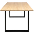 Load image into Gallery viewer, Aconite Dining Table 210cm Solid Messmate Timber Wood Black Metal Leg - Natural
