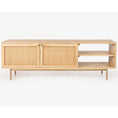 Load image into Gallery viewer, Martina ETU Entertainment TV Unit 147cm Solid Mango Wood Rattan Furniture
