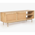 Load image into Gallery viewer, Martina ETU Entertainment TV Unit 147cm Solid Mango Wood Rattan Furniture
