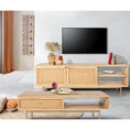Load image into Gallery viewer, Martina ETU Entertainment TV Unit 175cm Solid Mango Wood Rattan Furniture
