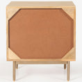 Load image into Gallery viewer, Bondi Bedside Table 2 Drawer Storage Cabinet Solid Mango Wood Rattan
