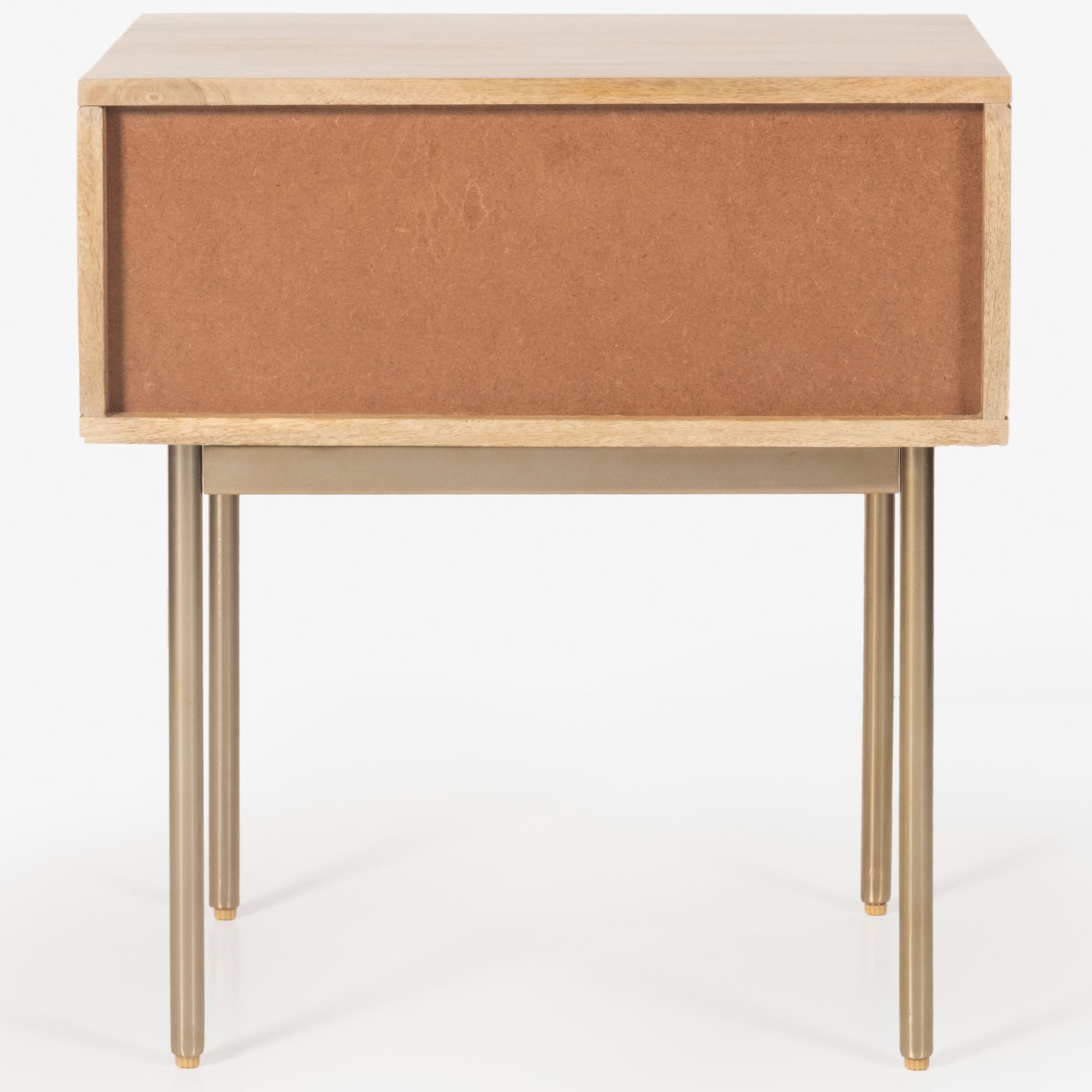 Bondi Bedside Table 1 Drawer Storage Cabinet Solid Mango Wood Rattan