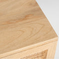Load image into Gallery viewer, Martina Bedside Table 1 Drawer Storage Cabinet Solid Mango Wood Rattan
