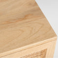 Load image into Gallery viewer, Bondi Bedside Table 1 Drawer Storage Cabinet Solid Mango Wood Rattan
