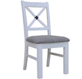 Load image into Gallery viewer, Beechworth 7pc Dining Set 200cm Table 6 Chair Pine Wood Hampton Furniture - Grey
