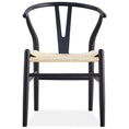 Load image into Gallery viewer, 2X Hans Wenger Wishbone Dining Chair Replica Black
