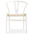 Load image into Gallery viewer, 2X Hans Wenger Wishbone Dining Chair Replica Light White
