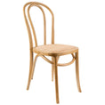 Load image into Gallery viewer, Azalea Arched Back Dining Chair Set of 2 Solid Elm Timber Wood Rattan Seat - Oak
