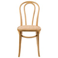 Load image into Gallery viewer, Tori Arched Back Dining Chair Set of 2 Solid Elm Timber Wood Rattan Seat - Oak
