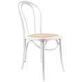 Load image into Gallery viewer, Azalea Arched Back Dining Chair 2 Set Solid Elm Timber Wood Rattan Seat - White
