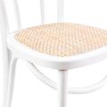 Load image into Gallery viewer, Tori Arched Back Dining Chair 2 Set Solid Elm Timber Wood Rattan Seat - White
