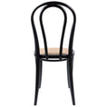 Load image into Gallery viewer, Tori Arched Back Dining Chair 2 Set Solid Elm Timber Wood Rattan Seat - Black
