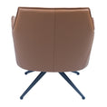Load image into Gallery viewer, Freya Leather Swivel Occasional Chair Lounge Seat - Beige
