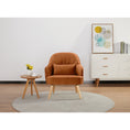 Load image into Gallery viewer, Keira Accent Sofa Arm Chair Fabric Uplholstered Lounge Couch - Orange
