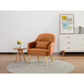 Load image into Gallery viewer, Keira Accent Sofa Arm Chair Fabric Uplholstered Lounge Couch - Orange
