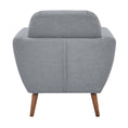 Load image into Gallery viewer, Lilliana 1 Seater Sofa Arm Chair Fabric Uplholstered Lounge Couch - Light Grey
