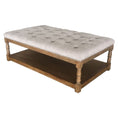 Load image into Gallery viewer, Rosebud Ottoman Bed End Chair Seat Tufted Fabric Seat Storage Foot Stools -Beige
