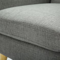 Load image into Gallery viewer, Scandinavian Seater Fabric Upholstered Sofa Armchair Lounge Bina Couch - Mid Grey
