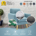 Load image into Gallery viewer, Scandinavian Armchair Upholstered Lounge Accent Chair Couch Sofa Seater Blue
