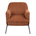 Load image into Gallery viewer, Leah Fabric Armchair Occasional Accent Arm Chair Brown
