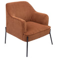 Load image into Gallery viewer, Leah Fabric Armchair Occasional Accent Arm Chair Brown
