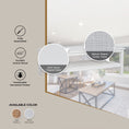 Load image into Gallery viewer, Lilly Coffee Table 110cm Mindi Timber Wood Rattan Weave - White
