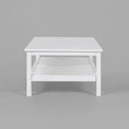 Load image into Gallery viewer, Jasmine Coffee Table 110cm Mindi Timber Wood Rattan Weave - White
