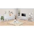 Load image into Gallery viewer, Jasmine Coffee Table 110cm Mindi Timber Wood Rattan Weave - White
