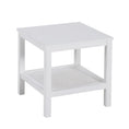 Load image into Gallery viewer, Jasmine Coffee Side Table Laptop Desk Bedside Sofa End Tables Mindi Wood - White
