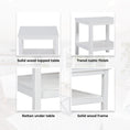 Load image into Gallery viewer, Lilly Coffee Side Table Laptop Desk Bedside Sofa End Tables Mindi Wood - White
