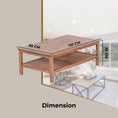 Load image into Gallery viewer, Jasmine Coffee Table 110cm Mindi Timber Wood Rattan Weave - Brown
