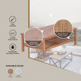 Load image into Gallery viewer, Jasmine Coffee Table 110cm Mindi Timber Wood Rattan Weave - Brown
