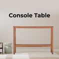Load image into Gallery viewer, Jasmine Console Hallway Entry Table 110cm Mindi Timber Wood Rattan  - Brown
