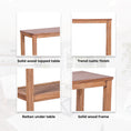 Load image into Gallery viewer, Lilly Console Hallway Entry Table 110cm Mindi Timber Wood Rattan  - Brown
