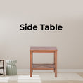 Load image into Gallery viewer, Jasmine Coffee Side Table Laptop Desk Bedside Sofa End Tables Mindi Wood - Brown
