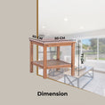 Load image into Gallery viewer, Lilly Coffee Side Table Laptop Desk Bedside Sofa End Tables Mindi Wood - Brown

